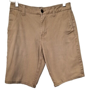 RSQ Long Chino At The Knee Shorts Casual Active Men's Size 28 Beige